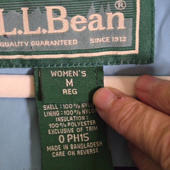 L.L. Bean Primaloft Colorblock Blue Ski Snowboard Jacket Size M - Picture 12 of 12